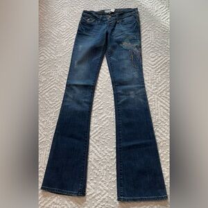 Designer Embroidered Blue Jeans